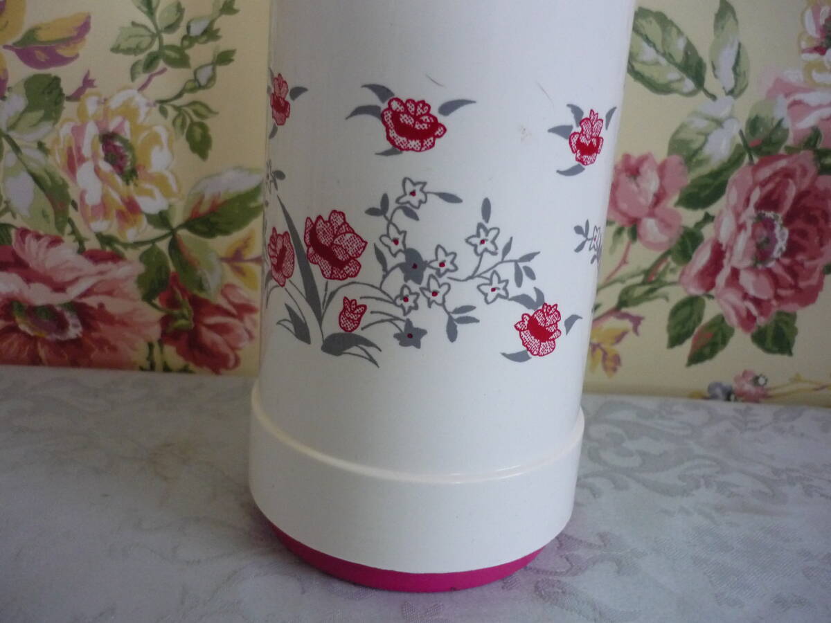 美品★魔法瓶　水筒　花柄　かわいい　０．４L_画像4