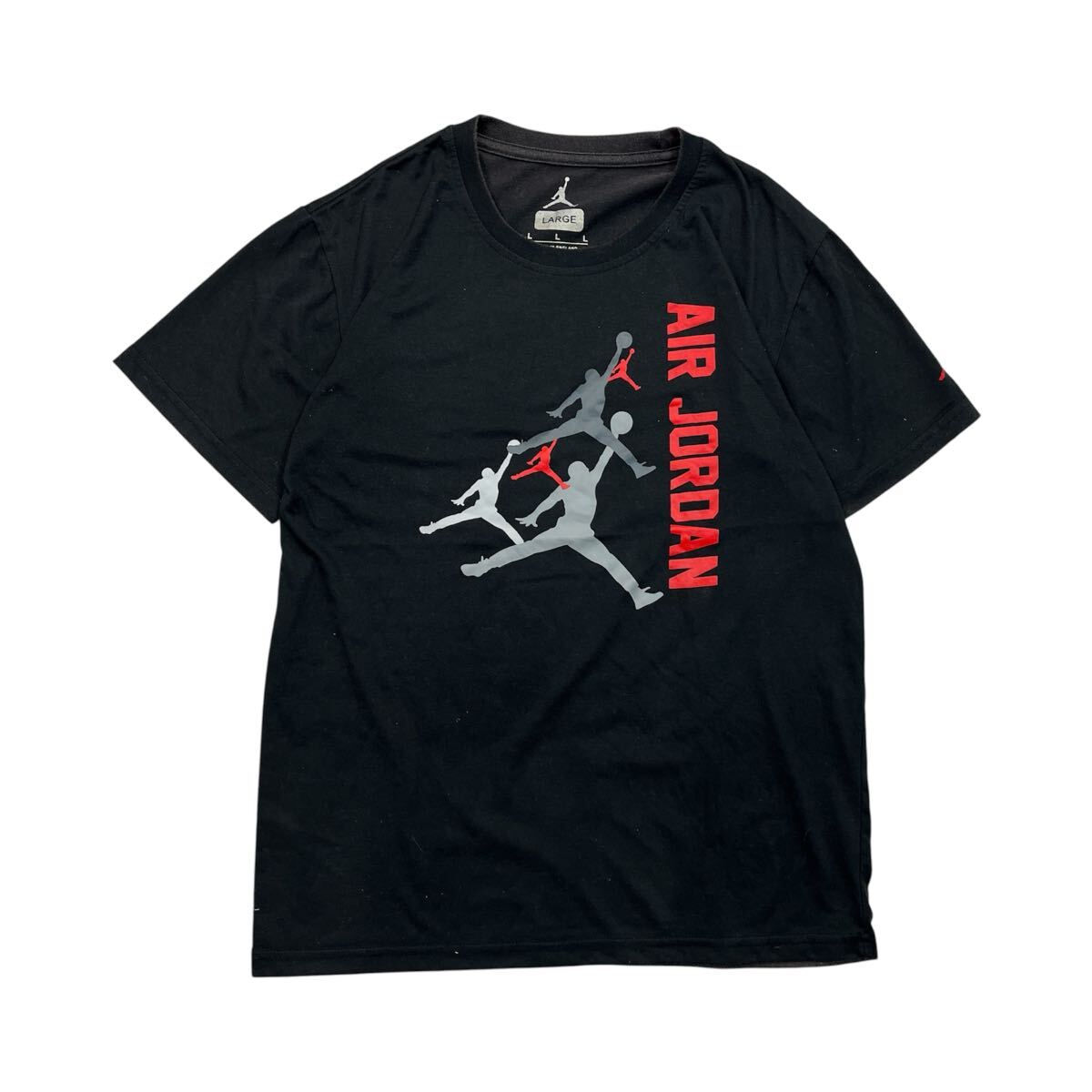 AIR JORDAN エアジョーダン 半袖 Tシャツ バスケットボール ロゴプリント イングランド制 ブラック L