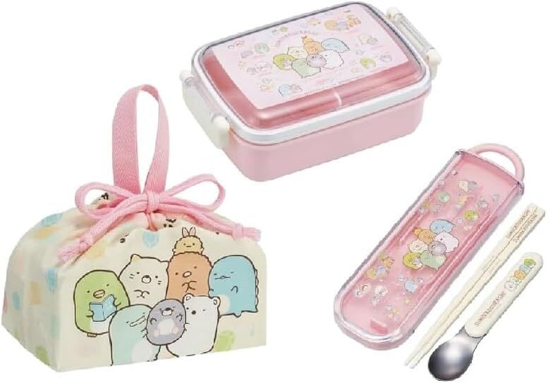  новый товар нераспечатанный *Skater. коробка для завтрака 3 позиций комплект * древесный уголь .ko...450ml ланч box . палочки для еды ложка комбинированный сумка для бэнто ребенок Kids девочка древесный уголь .. сделано в Японии 