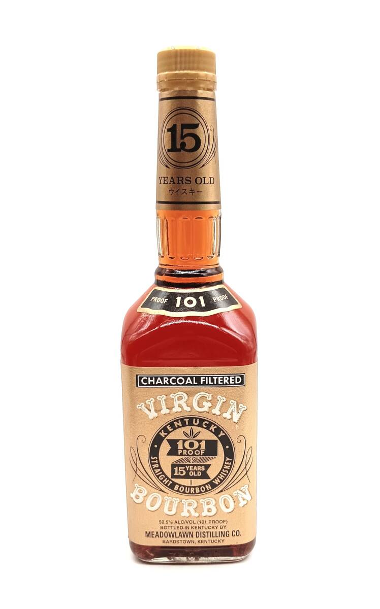 未開栓 ウイスキー【 VIRGIN BOURBON 15年 】バージンバーボン 15年 アメリカ 木箱 お酒 古酒 750ml 50.5％ MN