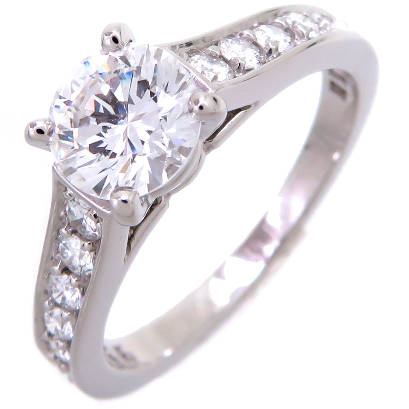 ［銀座店］CARTIER カルティエ #49 Pt950 0.63ct 1895 ソリテール リング?指輪 Pt950プラチナ 9號(hào) レディース DH80117