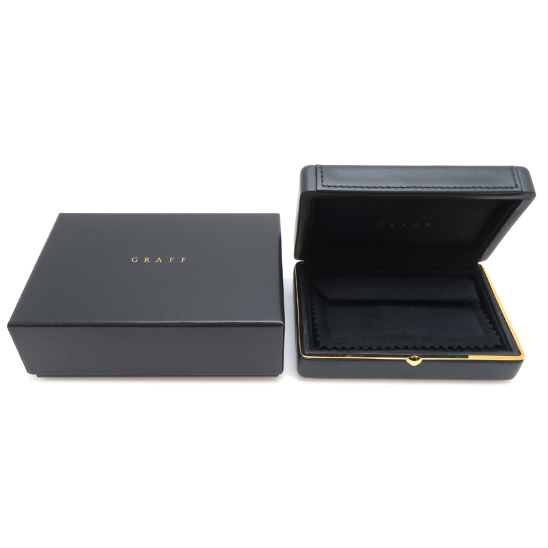 ［銀座店］GRAFF グラフ バタフライ シルエット ミニ スタッド RGE1574 ピアス 750ホワイトゴールド レディース DH86583