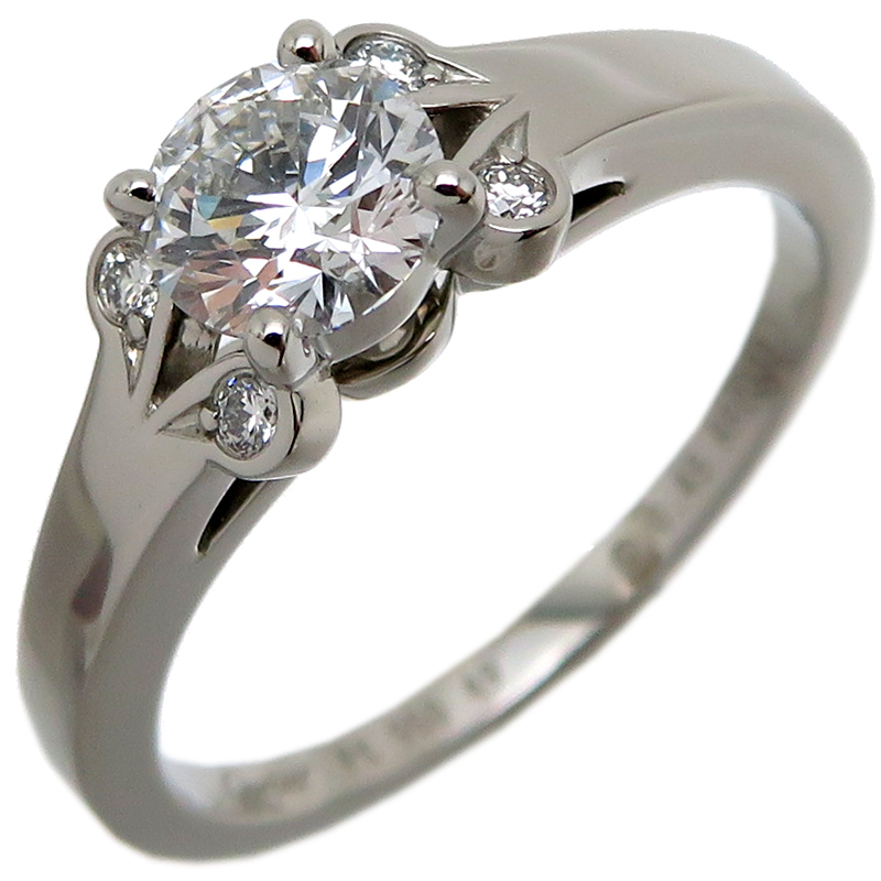 ［飯能本店］CARTIER カルティエ 0.45ct ダイヤモンド バレリーナ ソリテール リング?指輪 Pt950プラチナ 9號(hào) N4197949 DH81760