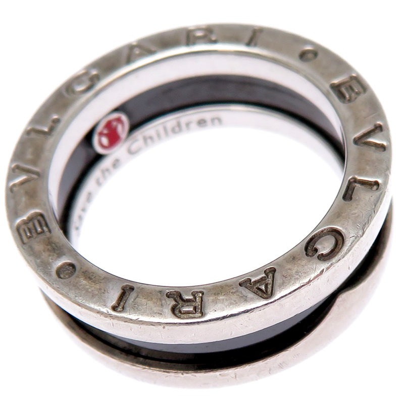 ［飯能本店］BVLGARI ブルガリ ♯50 ビーゼロワン セーブザチルドレン 1バンド リング・指輪 シルバー925 9.5号 レディース DH85303_画像2