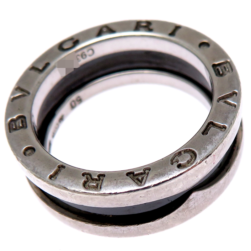 ［飯能本店］BVLGARI ブルガリ ♯50 ビーゼロワン セーブザチルドレン 1バンド リング・指輪 シルバー925 9.5号 レディース DH85303_画像3