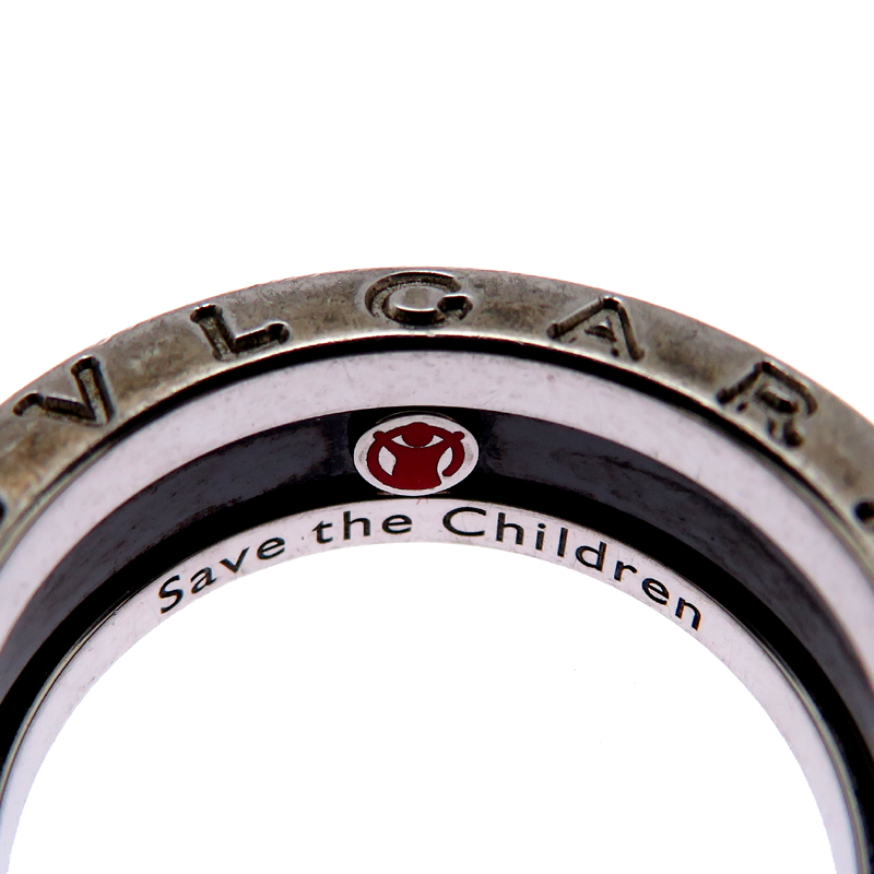 ［飯能本店］BVLGARI ブルガリ ♯50 ビーゼロワン セーブザチルドレン 1バンド リング・指輪 シルバー925 9.5号 レディース DH85303_画像5