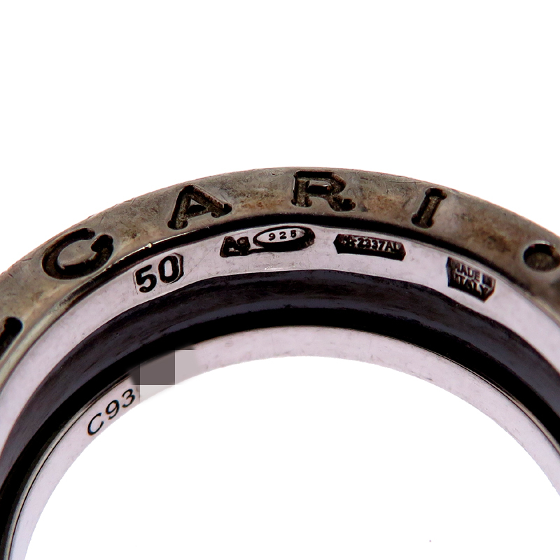 ［飯能本店］BVLGARI ブルガリ ♯50 ビーゼロワン セーブザチルドレン 1バンド リング・指輪 シルバー925 9.5号 レディース DH85303_画像6