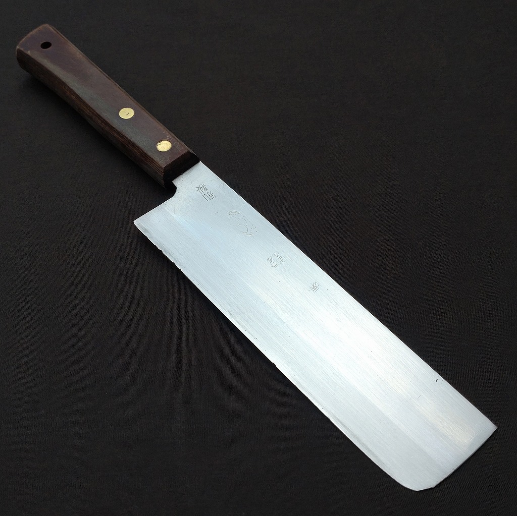 菜切包丁 堺 特制 刃長約155㎜ 両刃 調(diào)理器具 庖丁 刃物 日本制 Japanese kitchen knife Nakiri knife 【5978】