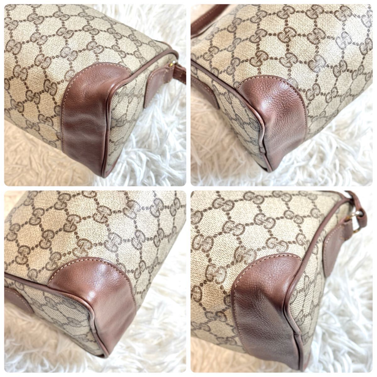 希少 GUCCI グッチ ショルダーバッグ GGスプリーム オールド 希少 GUCCI グッチ ショルダーバッグ GGスプリーム オールド