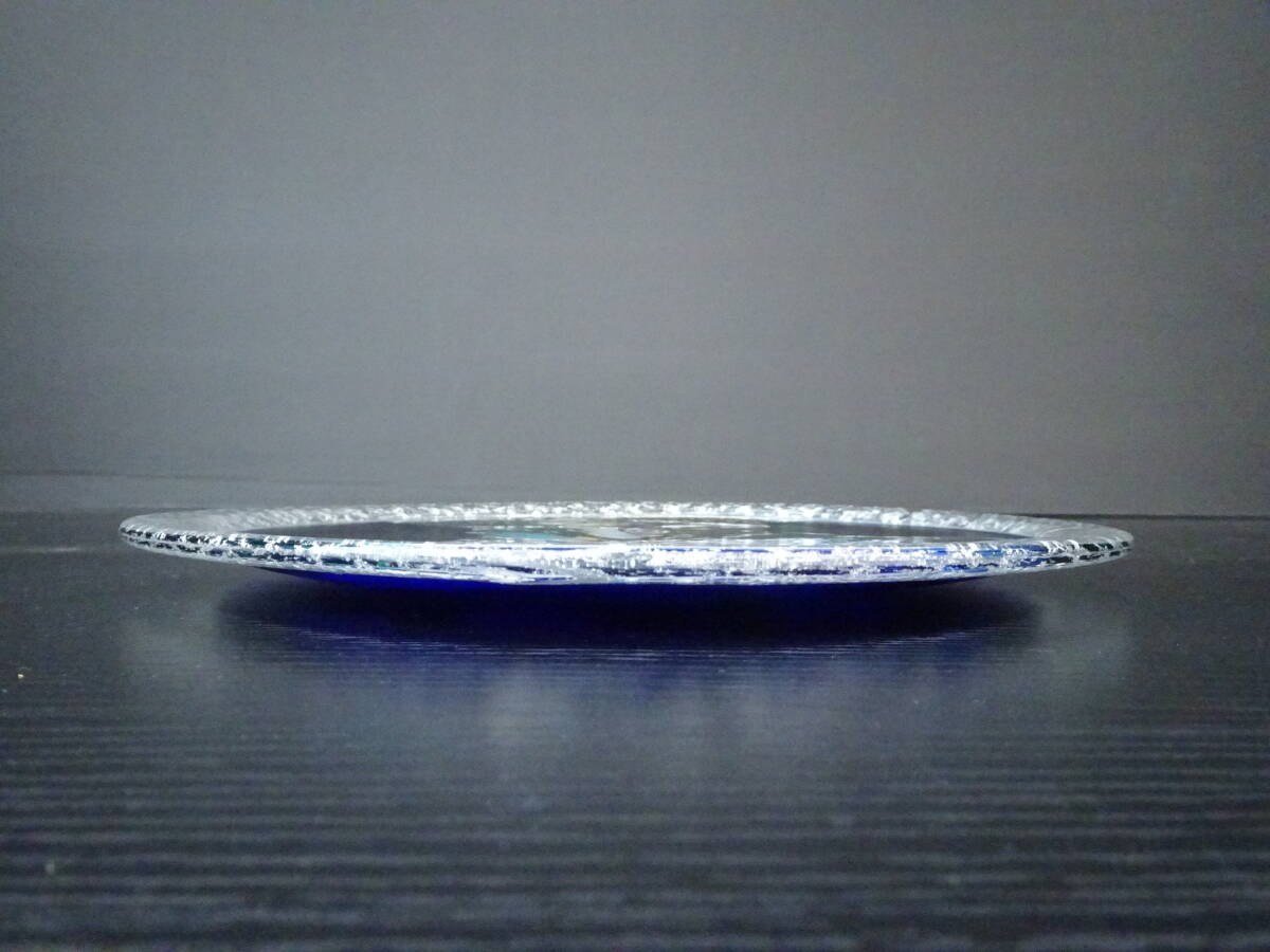 一口】黒木国昭 金彩象嵌光琳飾皿 直径24.6cm 現代の名工 一口】黒木国昭 金彩象嵌光琳飾皿 直径24.6cm 現代の名工