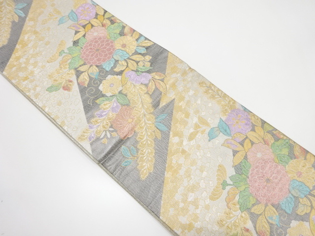 佐賀錦 箔散らしに辻ヶ花模様織り出し 振袖用 袋帯 (DAF1FU-002 佐賀錦 箔散らしに辻ヶ花模様織り出し 振袖用 袋帯 (DAF1FU-002