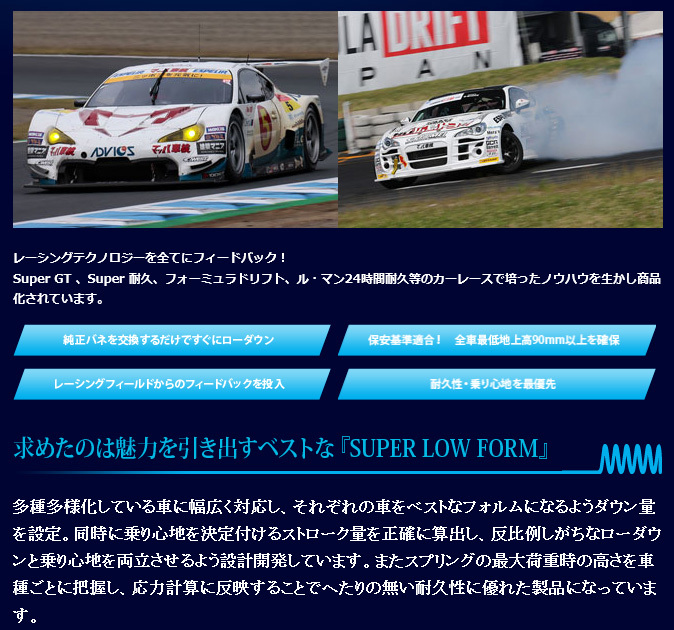 Espelir エスペリア Super Downsus リア ハイエースワゴン RZH101G H5/8～16/8 品番:EST-1150