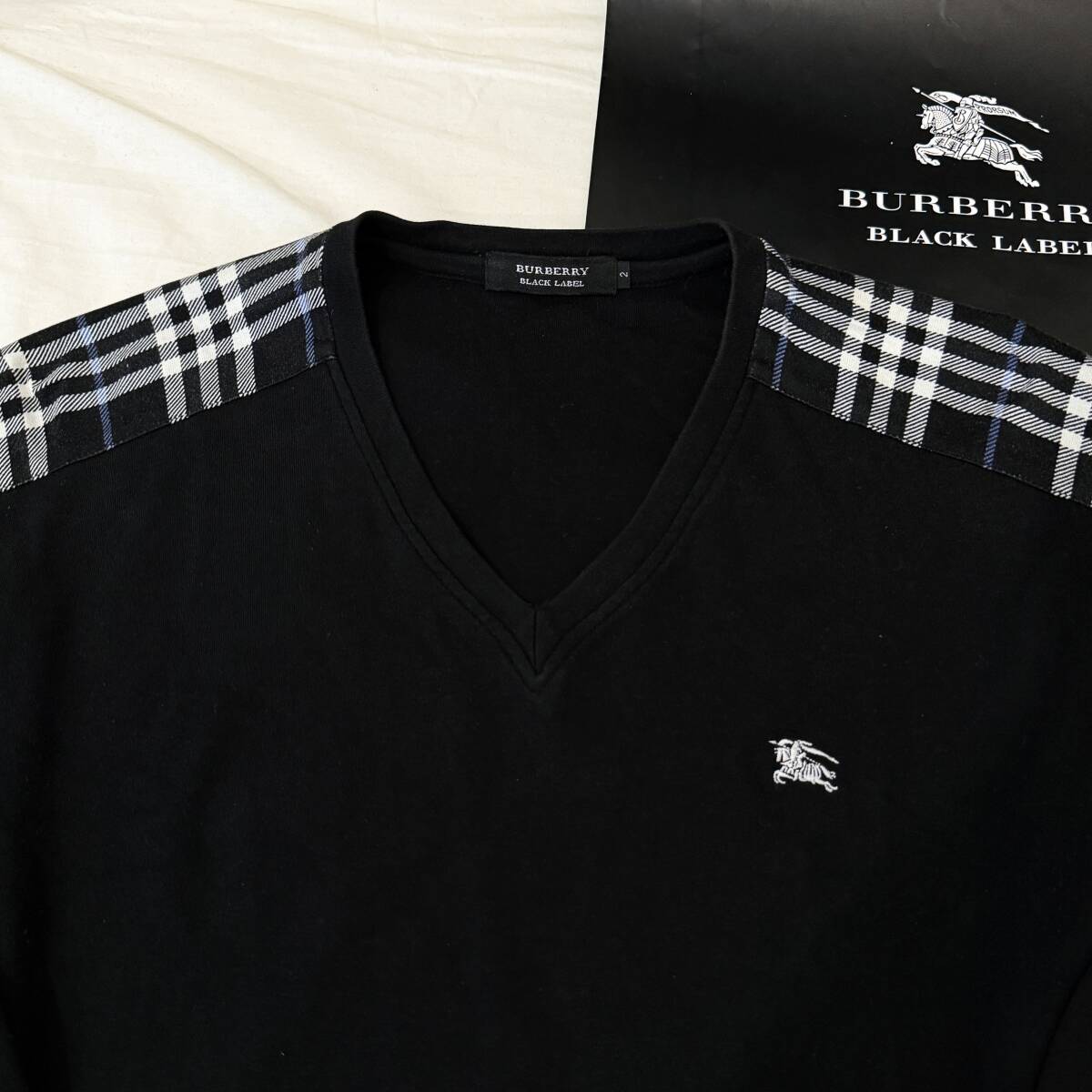 美品 名作 BURBERRY BLACK LABEL バーバリーブラックレーベル 美品 名作 BURBERRY BLACK LABEL バーバリーブラックレーベル
