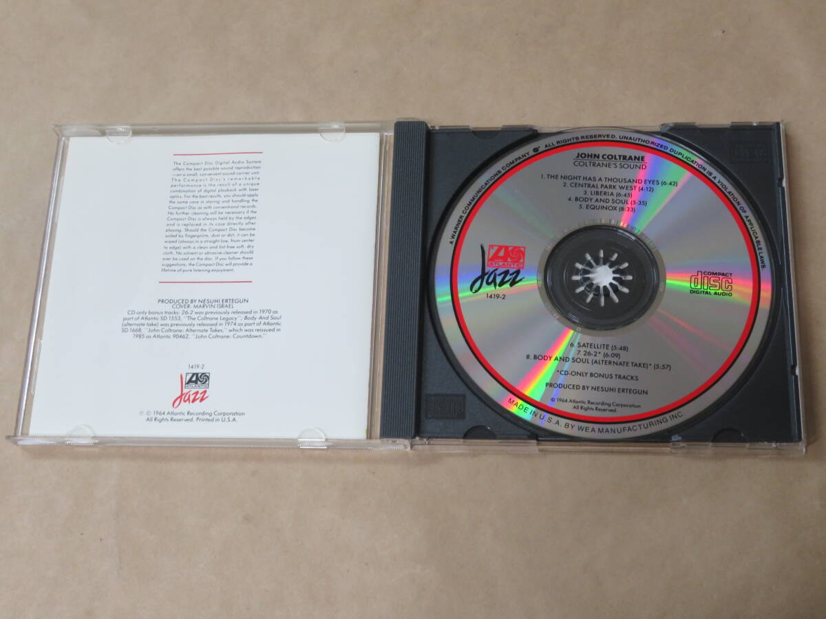 Coltrane's Sound　/　 ジョン・コルトレーン（John Coltrane）/　US盤　CD_画像2