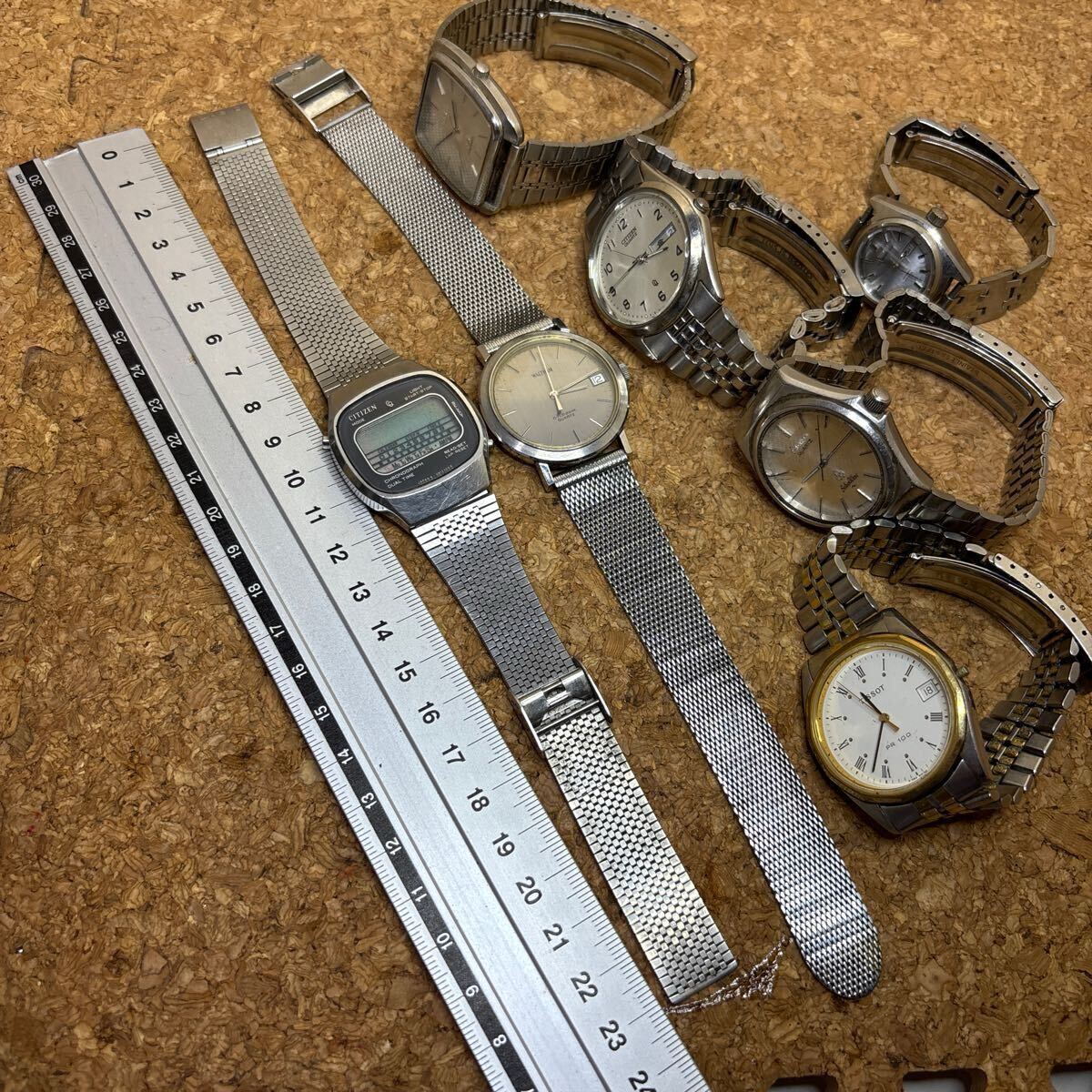○時計ジャンク○ 7本まとめ売り SEIKO CITIZEN TISSOT RICOH ○時計ジャンク○ 7本まとめ売り SEIKO CITIZEN TISSOT RICOH