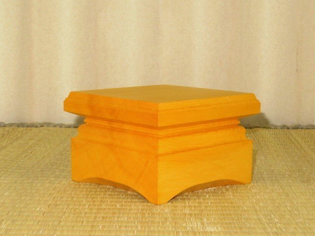 ▲本榧卓上将棋盤用駒台▲未使用品（高さ約8.1ｃｍ）