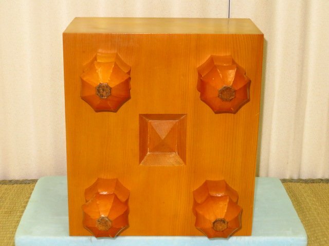 ▲新カヤ四方柾目五寸六分将棋盤▲盤覆