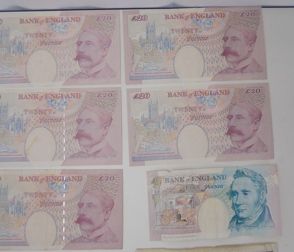 イギリス旧紙幣 GBP 合計250ポンド分 計14枚 BANK of ENGLAND イギリス旧紙幣 GBP 合計250ポンド分 計14枚 BANK of ENGLAND