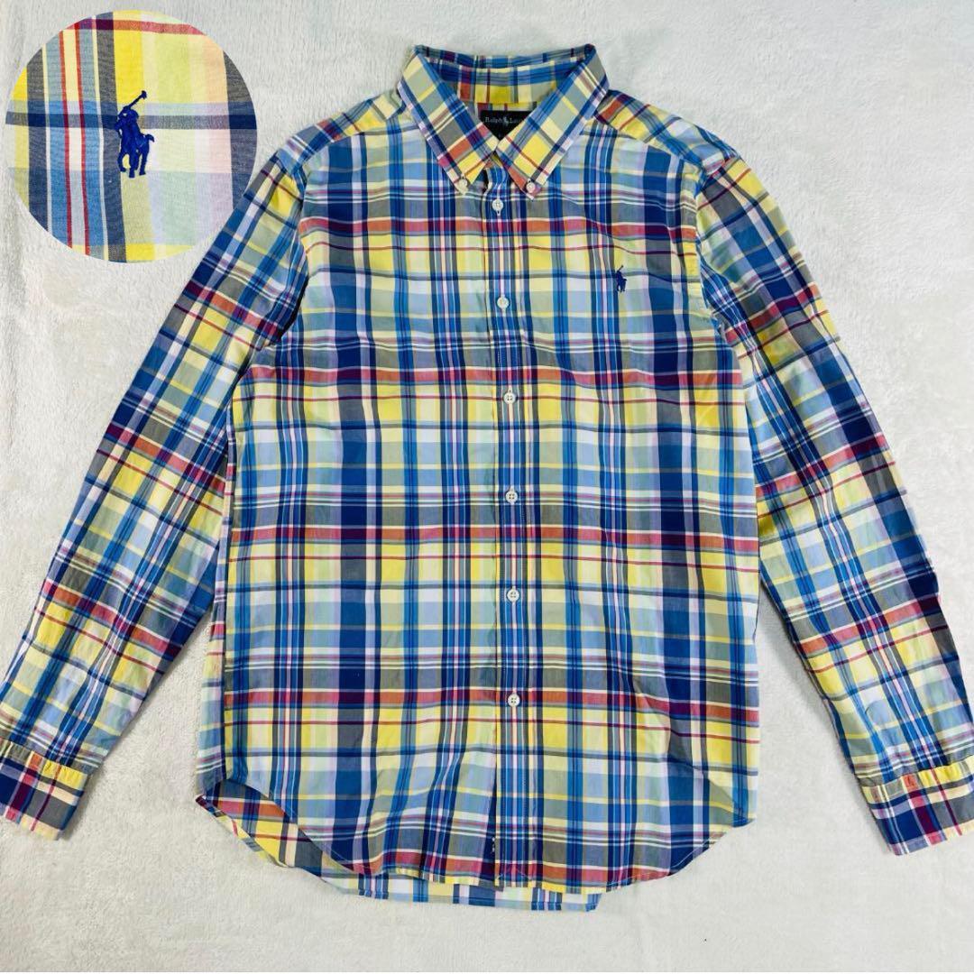 美品 人気チェック柄】ラルフローレン POLO ポロ メンズ 美品 人気チェック柄】ラルフローレン POLO ポロ メンズ