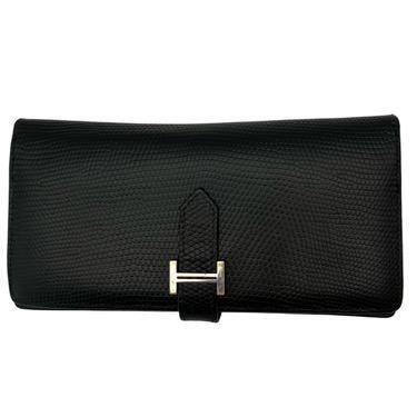 1円~ 極美品 HERMES エルメス ベアン スフレ リザード 長財布 M 1円~ 極美品 HERMES エルメス ベアン スフレ リザード 長財布 M