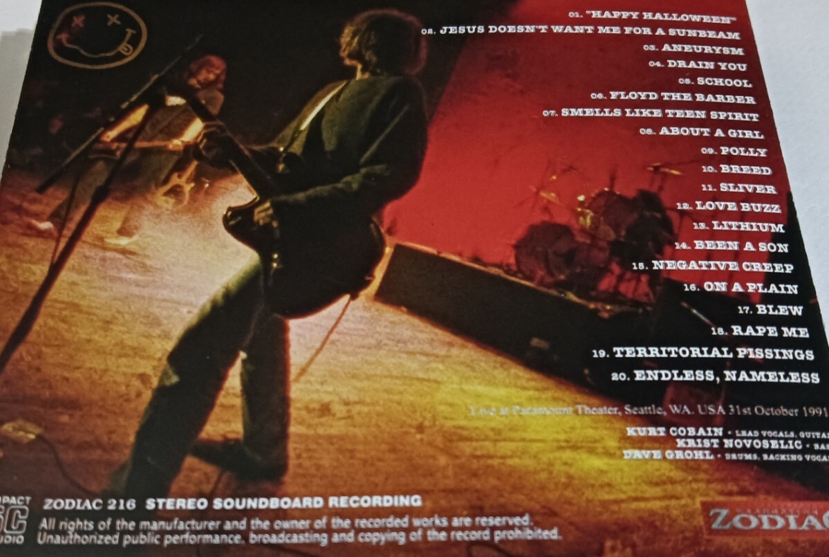 ニルヴァーナ 1991年 Stereo SBD Nirvana Live At Seattle USA