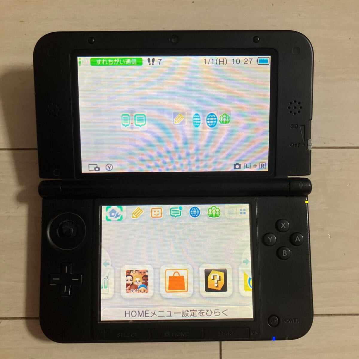 c407】美品 ニンテンドー3DSLL 本体 レッド/ブラック 任天堂 SPR