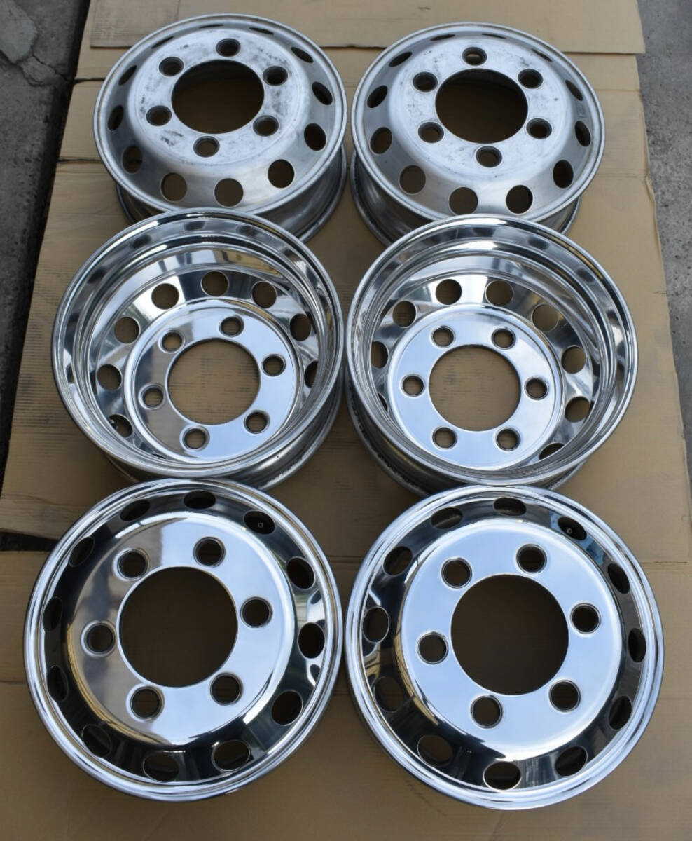 送料無料 4トン車アルミホイール ☆美品 ☆アルコア 17.5×6.00 135