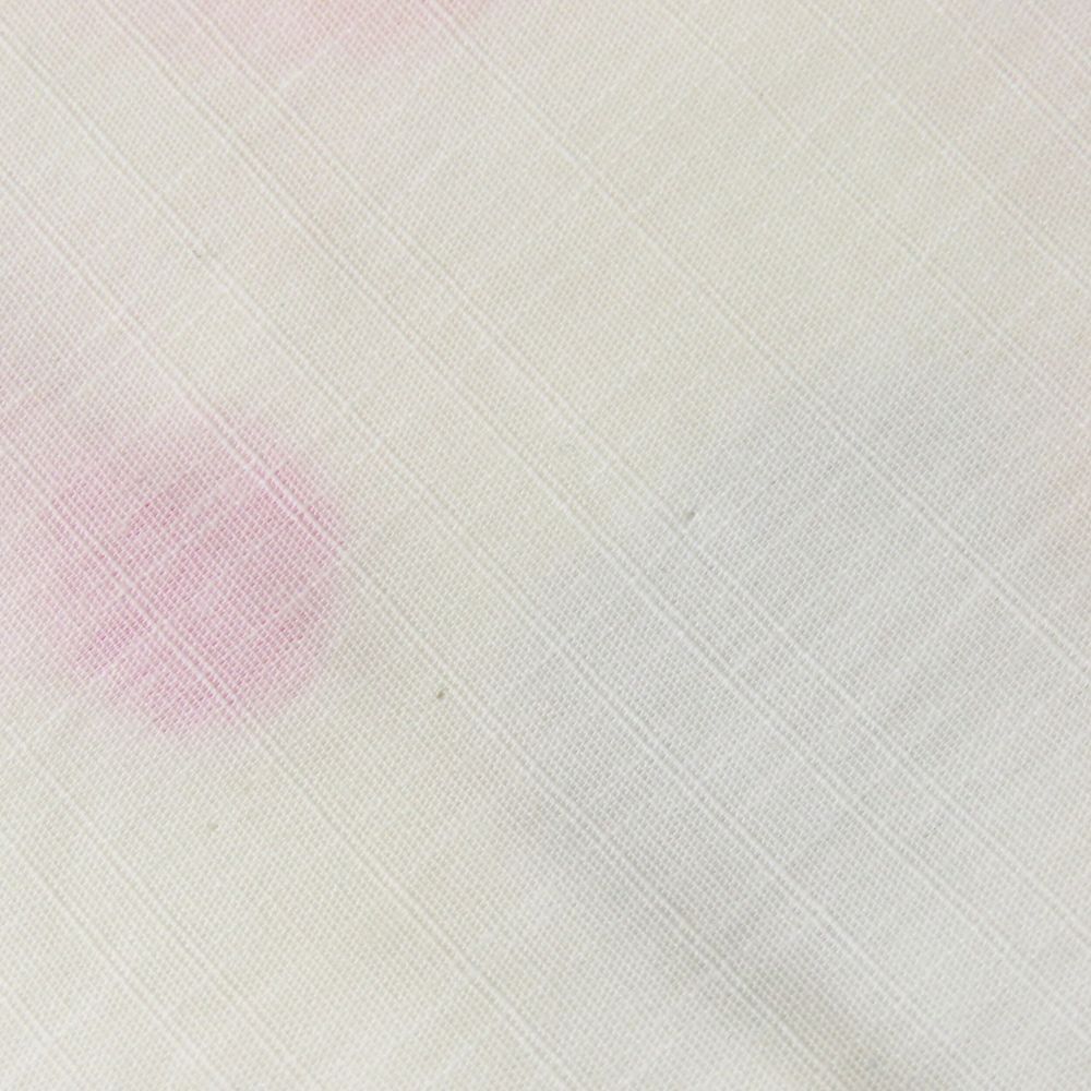 中古 未使用展示品 浴衣 綿 白系 ピンク マルチカラー 水玉 大人可愛(ài)い 和裝 呉服 和服 きもの レディース 女性