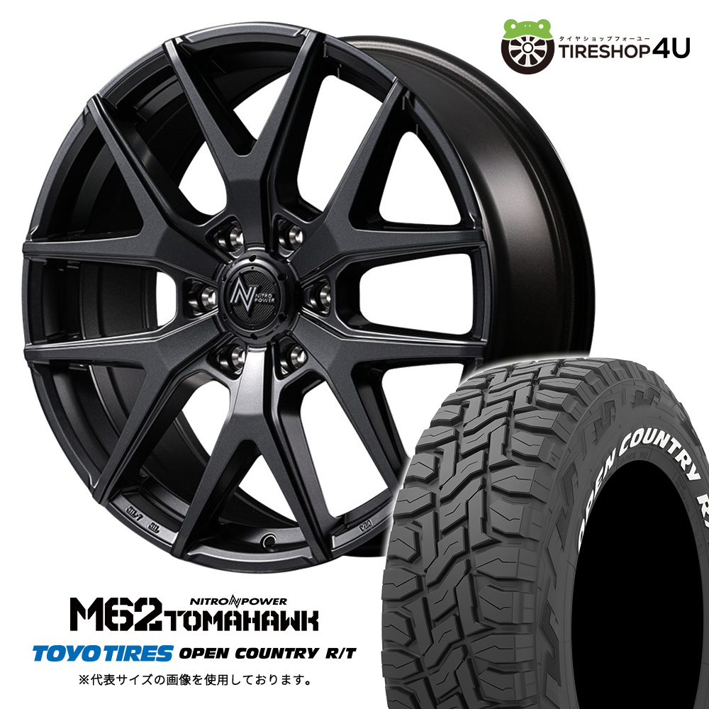 4本セット ナイトロパワー M62トマホーク 20x8.0J 6/139.7+55 BB TOYO トーヨー オープンカントリーR/T 275/55R20 WL レクサス LX600