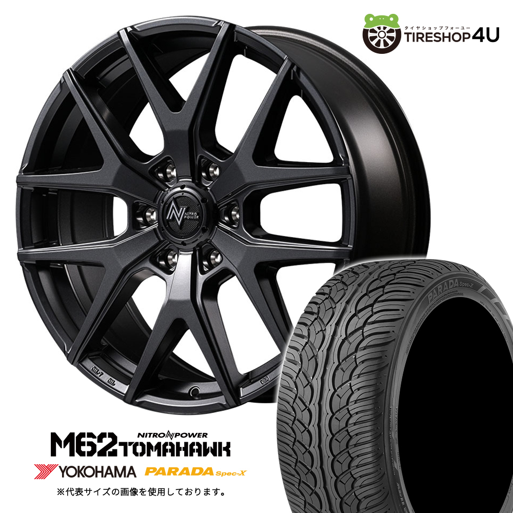 4本セット NITROPOWER M62 TOMAHAWK 20x8.0J 6/139.7+55 BB YOKOHAMA PARADA Spec-X PA02 275/55R20 ランクル300系 FJA300W 250系 LC250