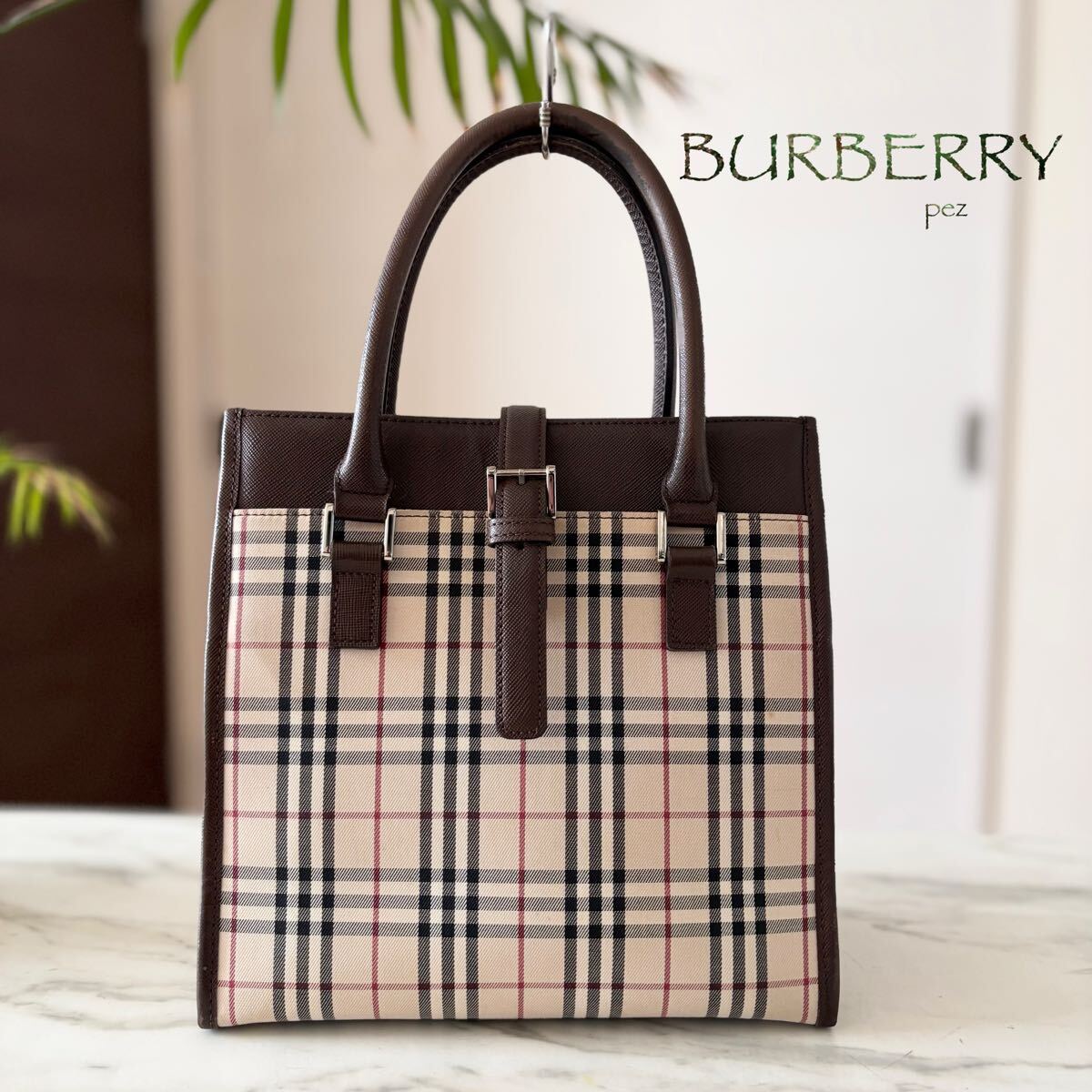正規品 美品 BURBERRY バーバリー レザートートバッグ ノバ 正規品 美品 BURBERRY バーバリー レザートートバッグ ノバ