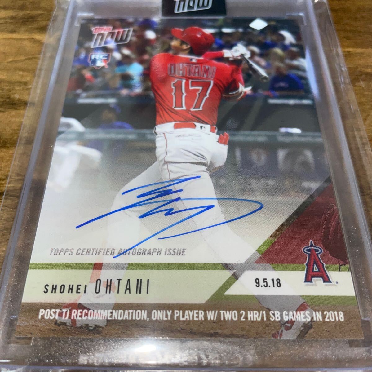 2018 Topps Now「大谷翔平」限定 直筆サインカード/Shohei 2018 Topps Now「大谷翔平」限定 直筆サインカード/Shohei