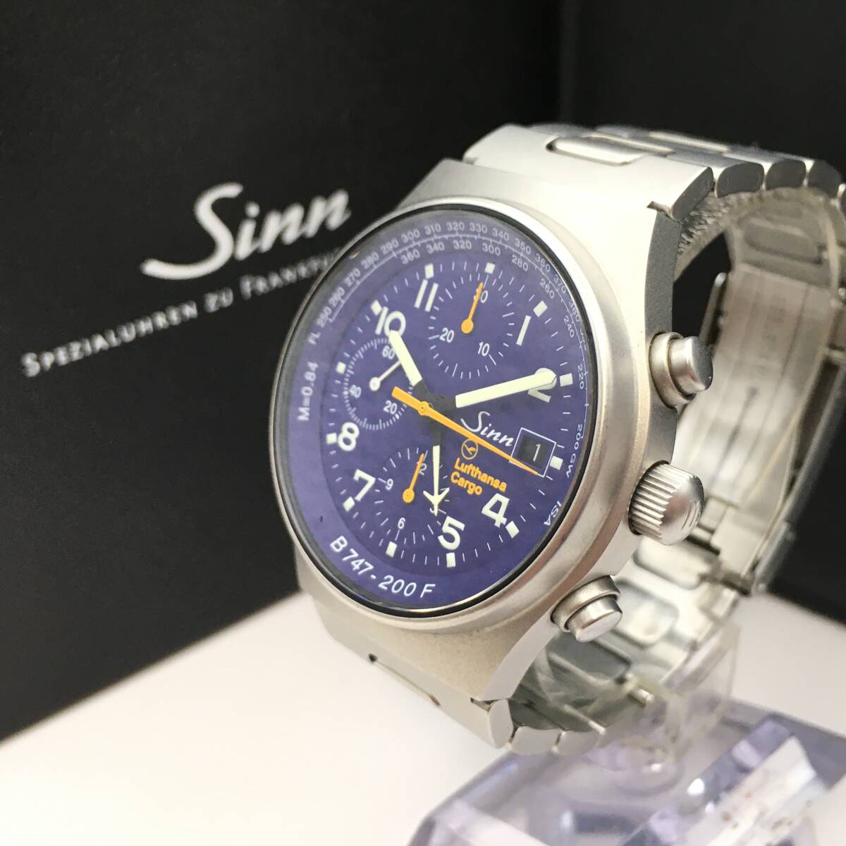 ○32306 Sinn/ジン LufthansaCargo ルフトハンザカーゴ 3針 Date ○32306 Sinn/ジン LufthansaCargo ルフトハンザカーゴ 3針 Date