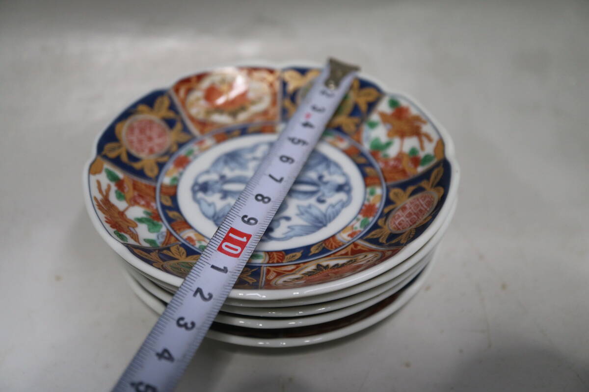 有田焼 林斎 小皿揃 古伊万里 5枚セット(染錦)｜売買された