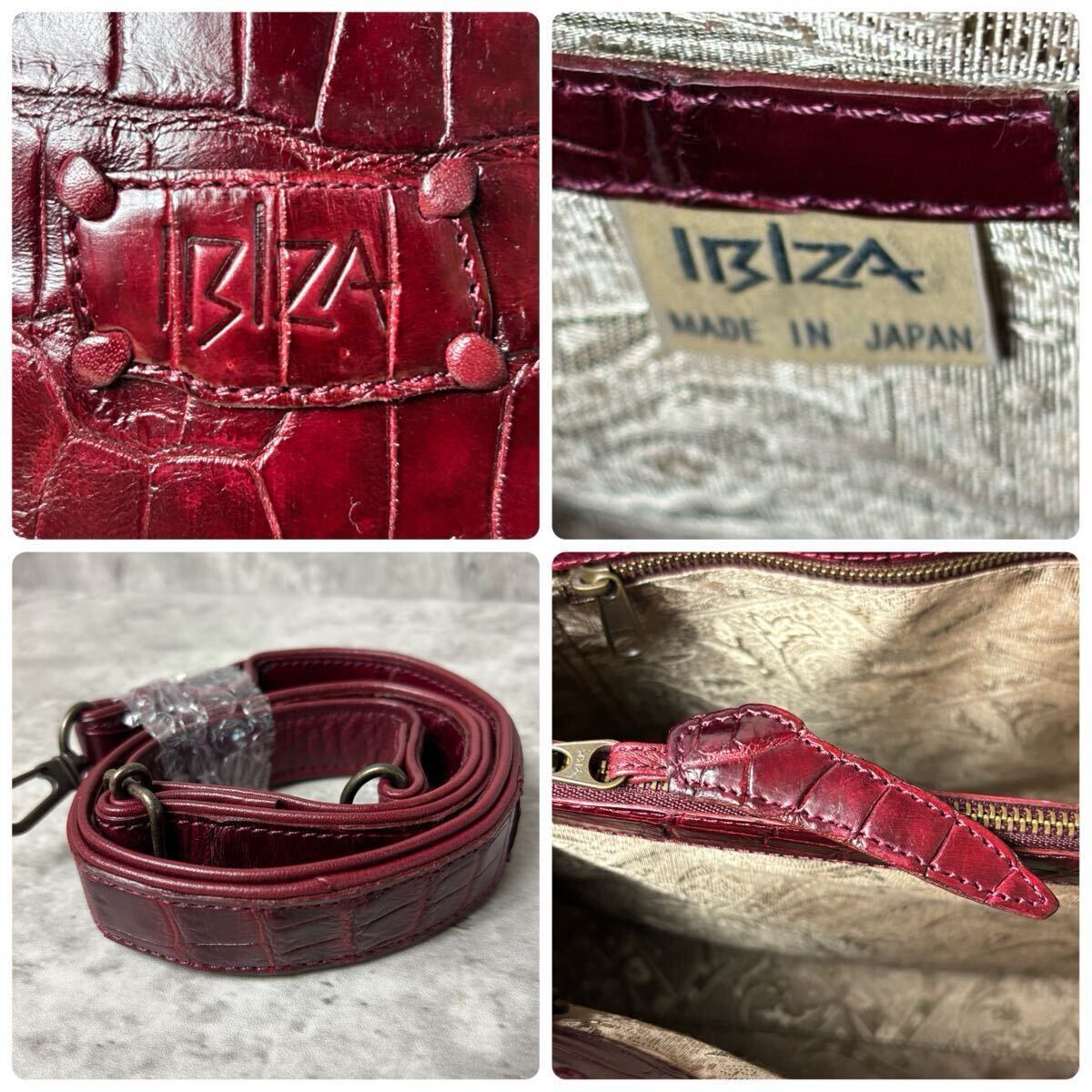 定価60万超/希少色○IBIZA イビザ クロコダイル トートバッグ 定価60万超/希少色○IBIZA イビザ クロコダイル トートバッグ