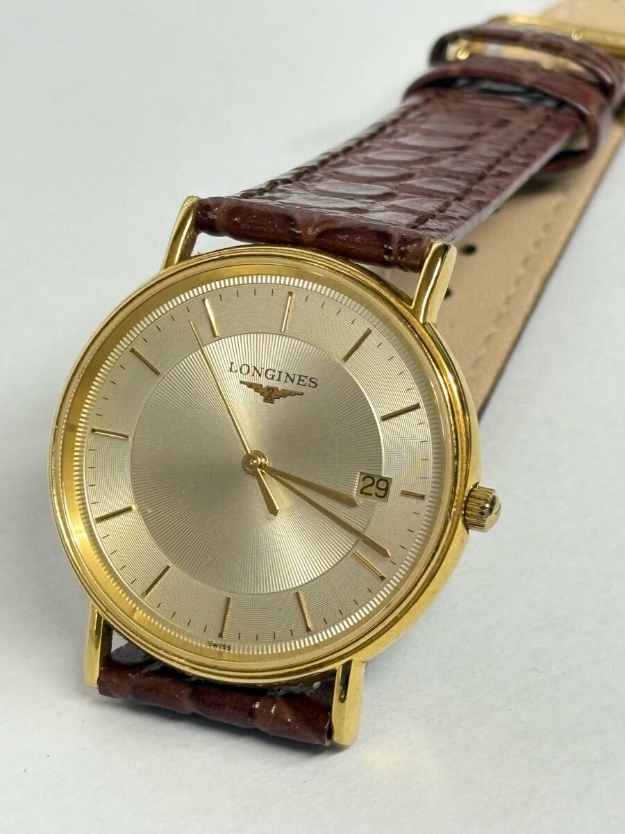 超美品 LONGINES メンズ 純正ベルト ラウンド クォーツ L4.720.2 超美品 LONGINES メンズ 純正ベルト ラウンド クォーツ L4.720.2