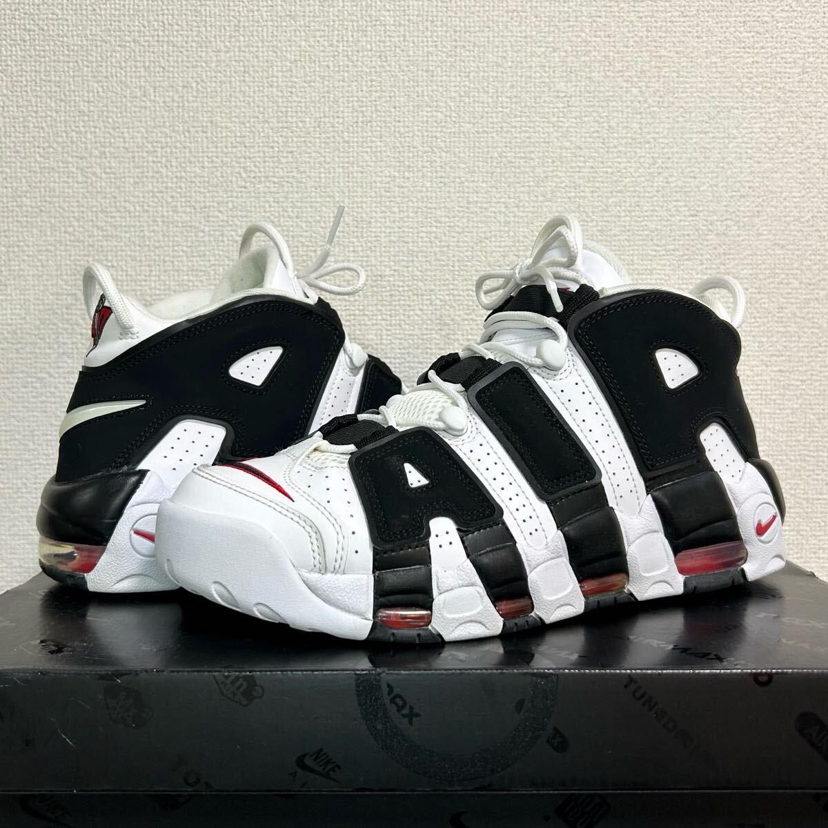 美品希少 NIKE AIR MORE UPTEMPO モアテン ゼブラ 27.5cm ナイキ 美品希少 NIKE AIR MORE UPTEMPO モアテン ゼブラ 27.5cm ナイキ