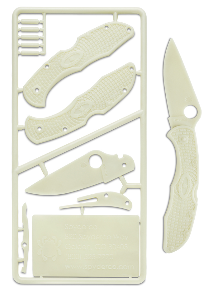 Spyderco Delica 4 Plastic Knife Kit - Glow-in-the-Dark - PLKIT1 スパイダルコ デリカ ４ プラスチック ナイフ キット_画像6