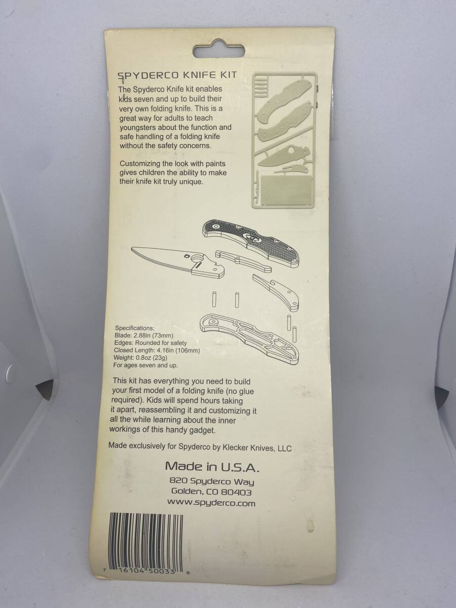 Spyderco Delica 4 Plastic Knife Kit - Glow-in-the-Dark - PLKIT1 スパイダルコ デリカ ４ プラスチック ナイフ キット_画像2