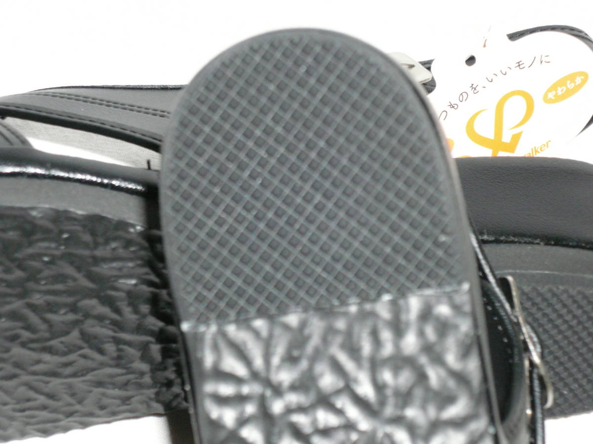 オフィスサンダル ＰＷ-7602 サイズ Ｌ ブラック　 バックバンド 黒　 事務所用にもサンダル　 ダイマツ社製　ナースサンダル_画像4