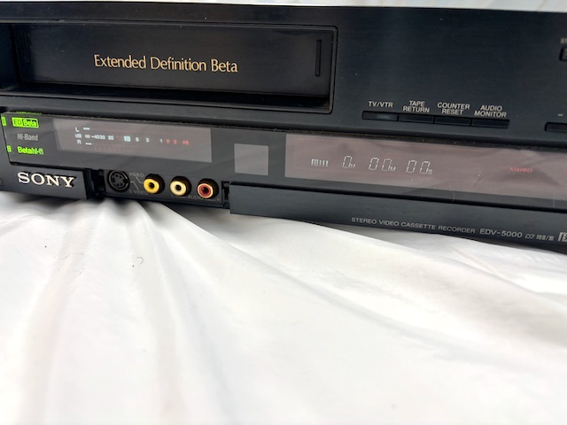 1円から!】SONY Beta ベータ ビデオデッキ EDV5000(ベータ 1円から!】SONY Beta ベータ ビデオデッキ EDV5000(ベータ