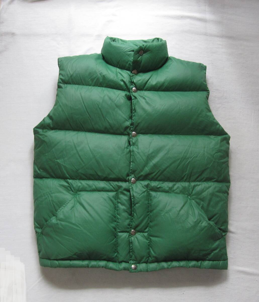 *70s North Face жилет (L) / чай ta рукоятка Stop нейлон / Vintage / Brooks плита 