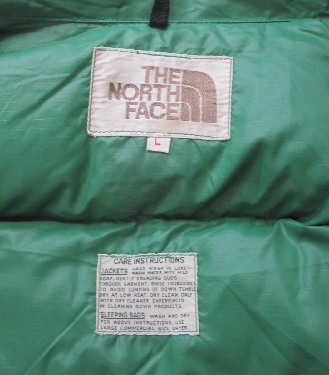 *70s North Face жилет (L) / чай ta рукоятка Stop нейлон / Vintage / Brooks плита 