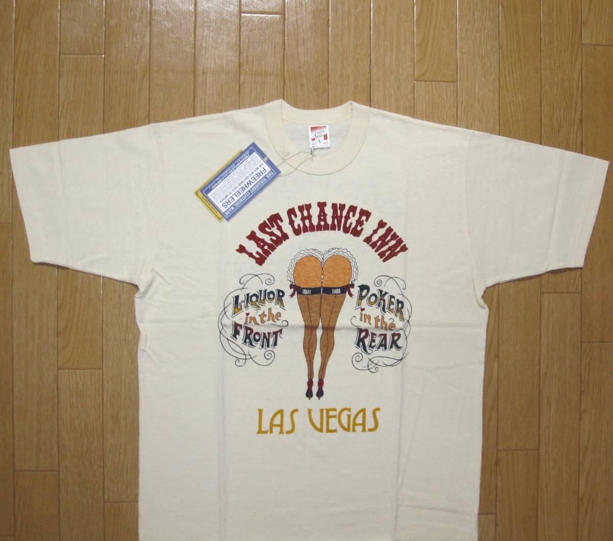 ☆新品 フリーホイーラーズ Tシャツ LAS VEGAS “GAMBLER” (L) FREEWHEELERS ＜HOME of U.S. SERIES＞
