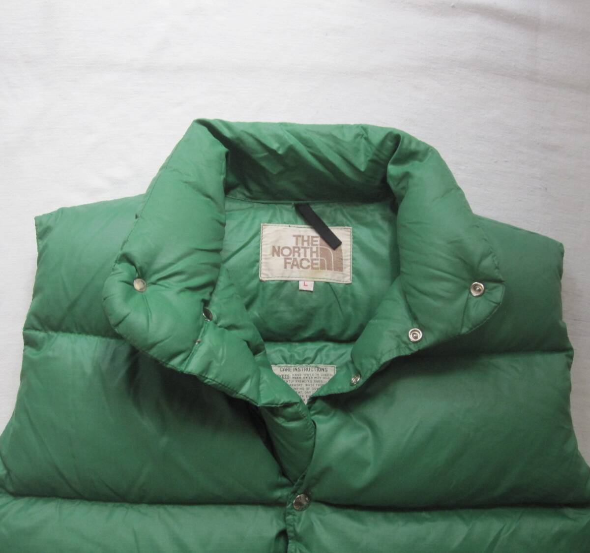 *70s North Face жилет (L) / чай ta рукоятка Stop нейлон / Vintage / Brooks плита 