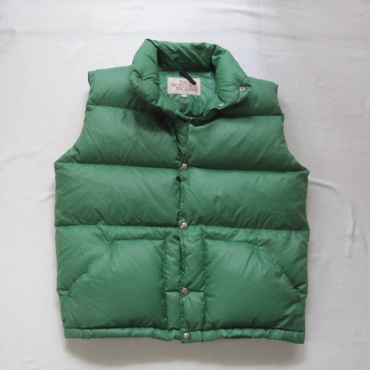 *70s North Face жилет (L) / чай ta рукоятка Stop нейлон / Vintage / Brooks плита 