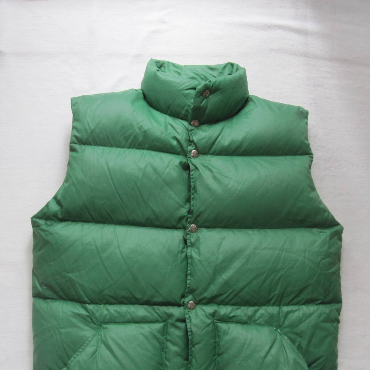 *70s North Face жилет (L) / чай ta рукоятка Stop нейлон / Vintage / Brooks плита 