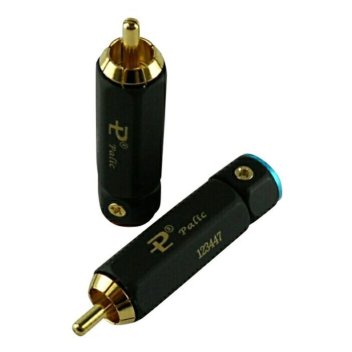 ★パイリックス Pailiccs RCAプラグ RCAコネクタ ピンプラグ 自作用 24K 金メッキ A ブラック 2本セット【送料無(wú)料】