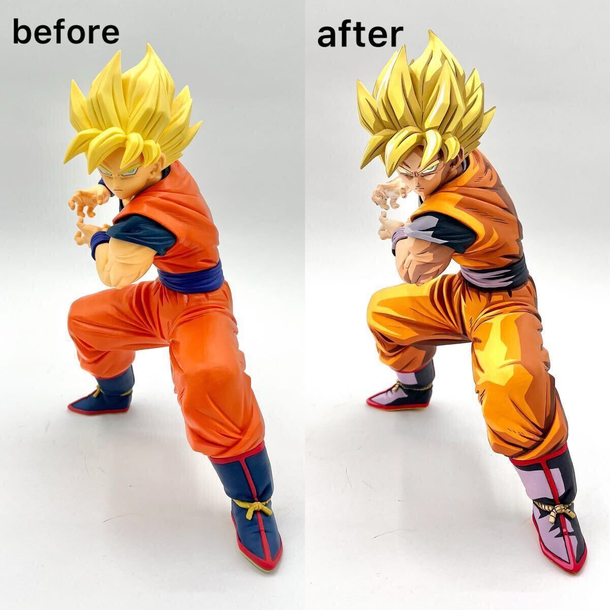 ドラゴンボール 超サイヤ人孫悟空 フィギュア リペイント 2D 二 ドラゴンボール 超サイヤ人孫悟空 フィギュア リペイント 2D 二