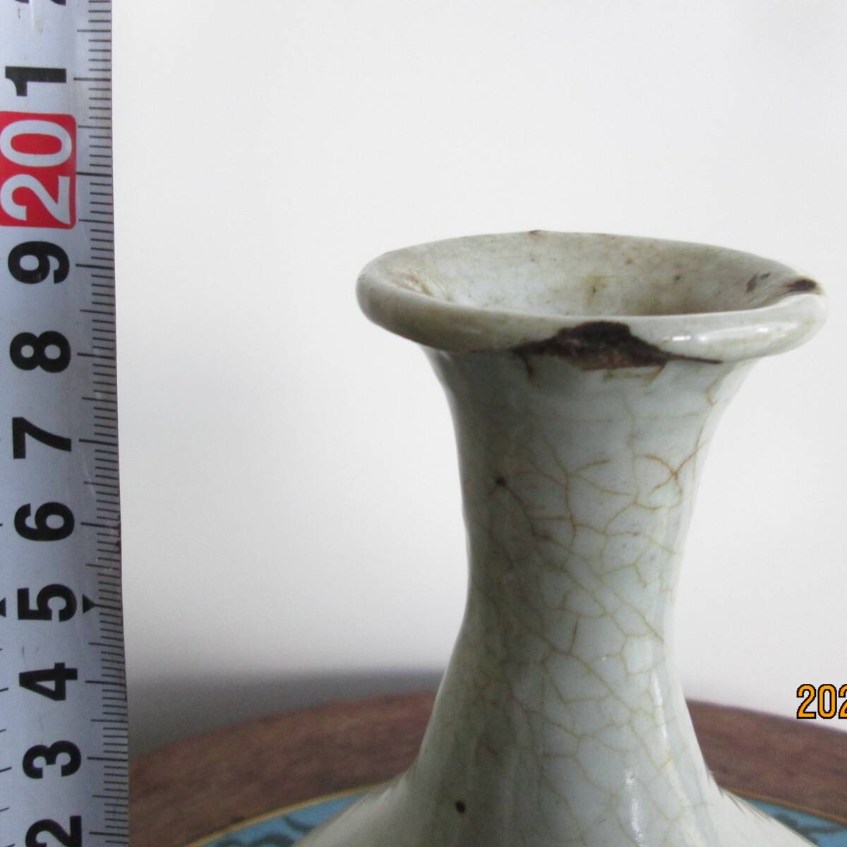 時代物 青磁 花瓶 壺 陶器(青磁)|売買されたオークション情報 時代物 青磁 花瓶 壺 陶器(青磁)|売買されたオークション情報